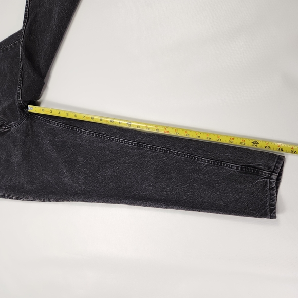 Zara Womens Black Straight Distressed Jeans - Picture 8 of 10